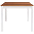 Maison Madeleine -  9 Piece Dining Set Pinewood White and Brown